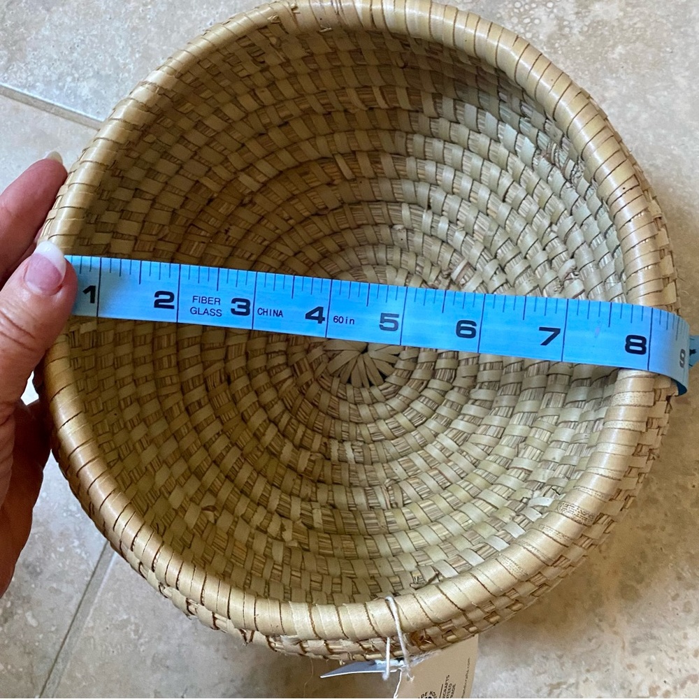 NWT! Handmade Woven Kaisa Basket Bowl - Picture 3 of 9